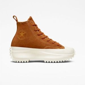 NEW Run Star Hike Platform Embroidered Florals Converse Boots